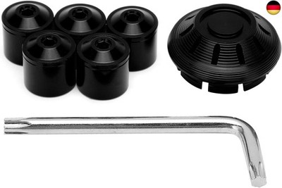 Aramox Radseitendeckel,6 Stück Aluminiumlegierung Motorrad Radkappen 