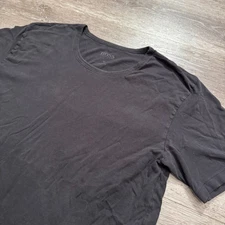 Hugo Boss Shirt Mens Medium Black Tee Cotton Casual Minimal Short Sleeve Adult