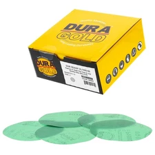 50PK - 1500 Grit 5" Green Film - Hook & Loop Sanding Discs DA Sanders