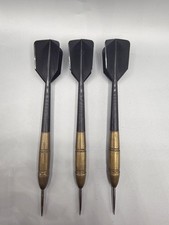Vintage Dart set with Black Flights 19g 1 Bent Tip