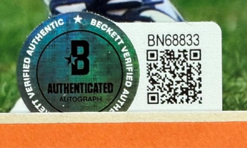 Foto firmada por Champ Bailey enmarcada 8x10 Denver Broncos BAS Foto 2 de 2