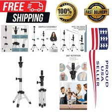 Mannequin Head Stand Tripod for Mannequin Head Wig Stand Tripod Wig Head Stan...