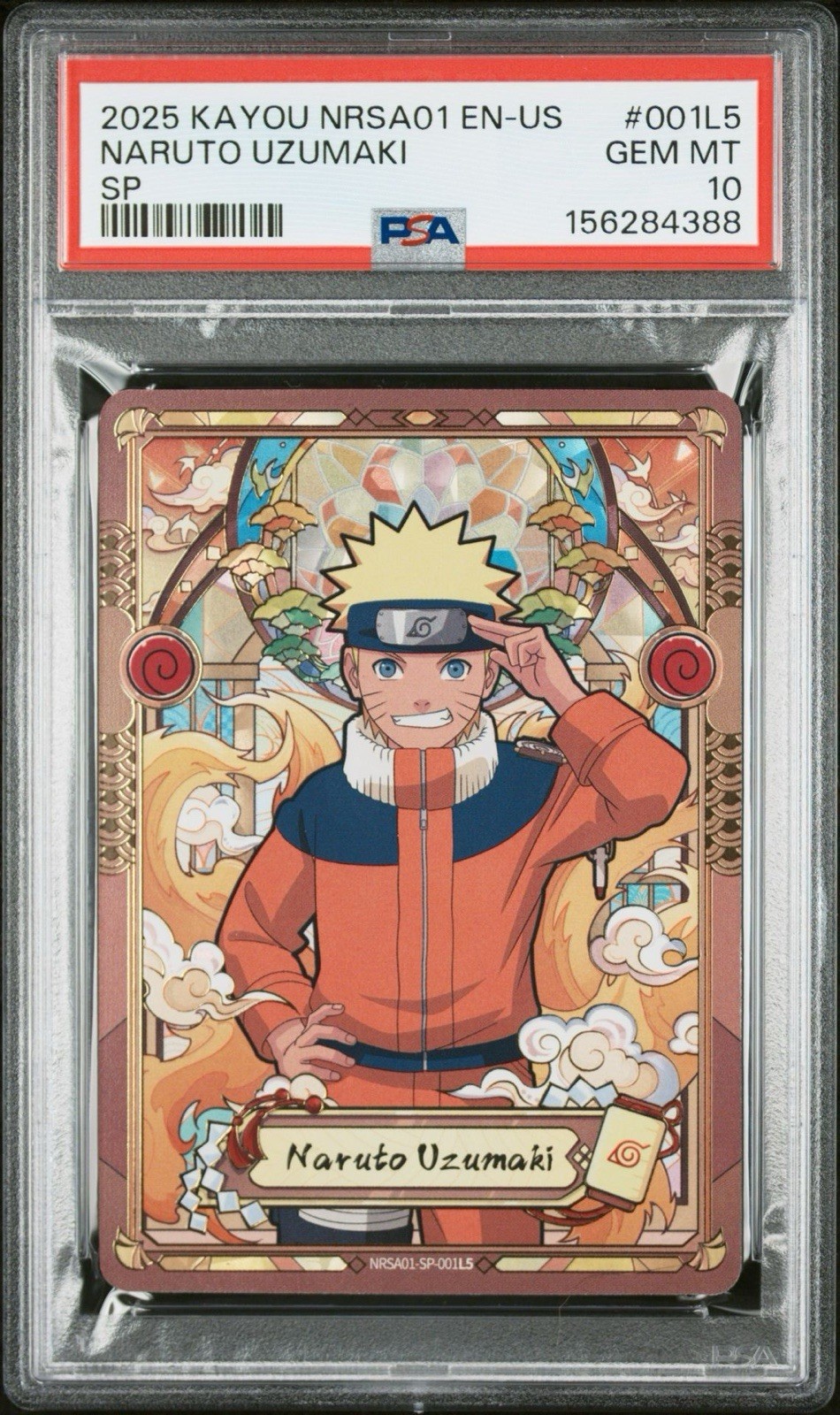 2025 Kayou NRSA01 EN-US Naruto Uzumaki SP #001L5 PSA 10 Gem Mint POP 161