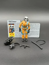 GI Joe 1989 Frag-Viper 100% Complete Vintage Hasbro Action Figure With File Card