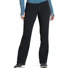 Kuhl Strattus Pants Ripstop Relaxed Wicking Zip Pockets Stretch Black 6R