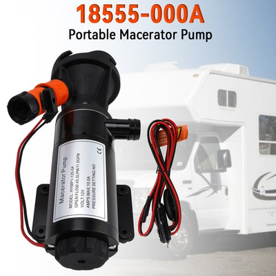 #ad #ad Portable Macerator Waste Pump 18555 000A for Camper RV 12V DC $139.65