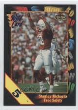 1991 Wild Card Draft 5 Stripe Stanley Richard s #94 Rookie RC 0a2. rookie card picture