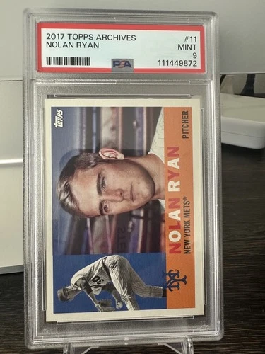 2017 topps archives nolan ryan PSA 9 #11 mint