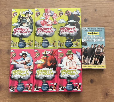 Monty Python Flying Circus VHS LOT Tapes 13-18 And Bonus Fully Tested Ships Fast