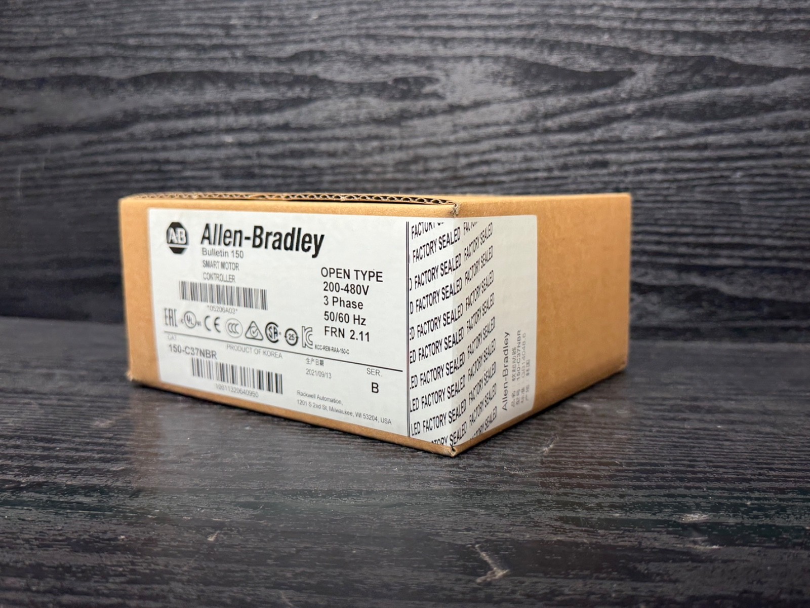 Surplus Sealed Allen Bradley 150-C37NBR B SMC-3 Smart Motor Controller 37A 2021