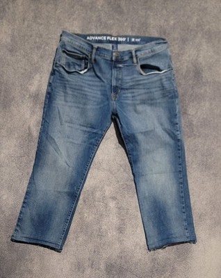 Arizona Advance Flex 360 Stretch Men's 36 x 25 Raw Cut Denim Blue Jeans *Read