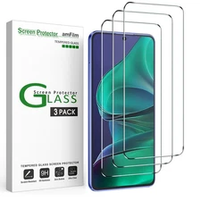 amFilm 3 Pack Motorola Moto G Stylus 5G 2025 6.7"Tempered Glass Screen Protector