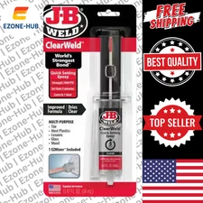 J-B Weld 50114H ClearWeld 0.47 oz. QUICK SET Epoxy Syringe High Strength 5 min