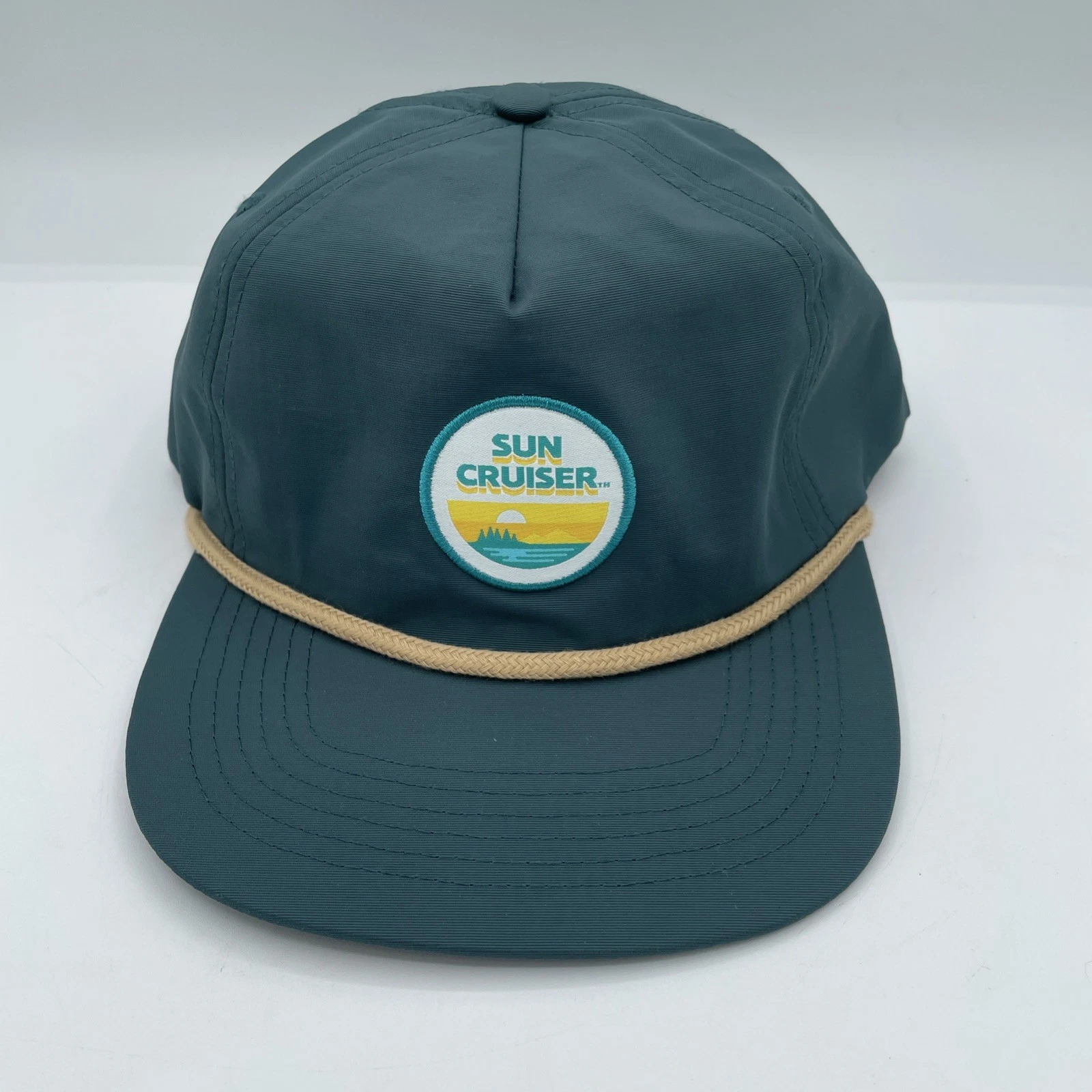 Sun Cruiser Mens Green Rope Hat Baseball Cap Snapback Casual Outdoor Dad Golf