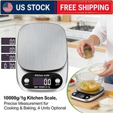 10KG Food Kitchen Scale, Digital Grams  Ounces for Weight Loss, Baking, Cooking