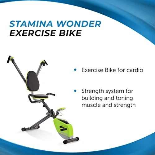 STAMINA WONDER EXERCISE BIKE BUILD UPPER LOWER BODY STRENGTH - Scratch & Dent - Image 4 of 4