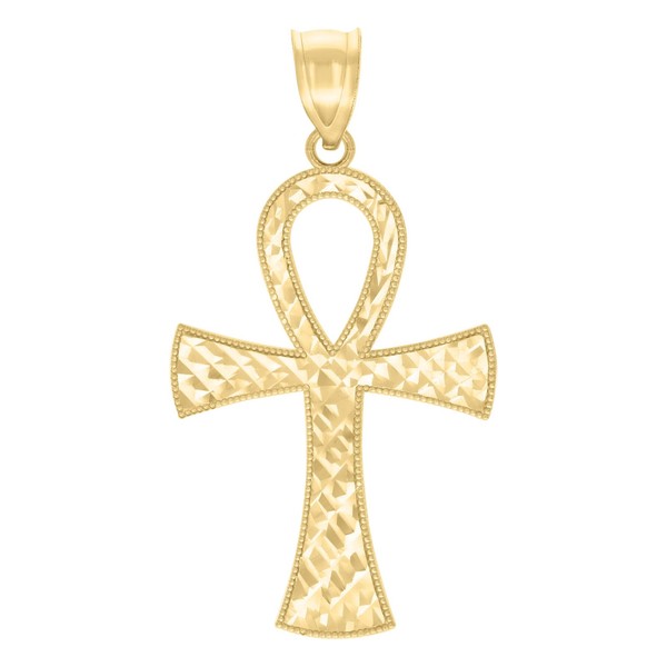 JFL Diamonds & Timepieces 10K Gelbgold Ankh Kreuz Charm AnhäNger-image