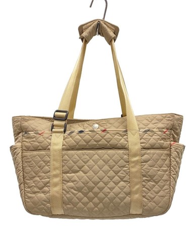 BURBERRY BLUE LABEL Tote bag quilted Nova check polyester BEG bf162-850-41 Used