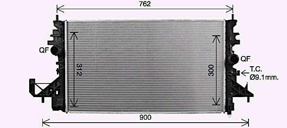 OL2743 AVA Radiator FIT VAUXHALL ASTRA (2016) 1.4 ECOTEC