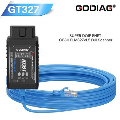 GODIAG GT327 SUPER DOIP ENET ELM327 Bluetooth 4.0 OBDII Scanner+Voltage Display