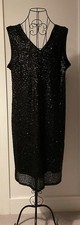 Lovedrobe GB black sequin shift dress size UK20