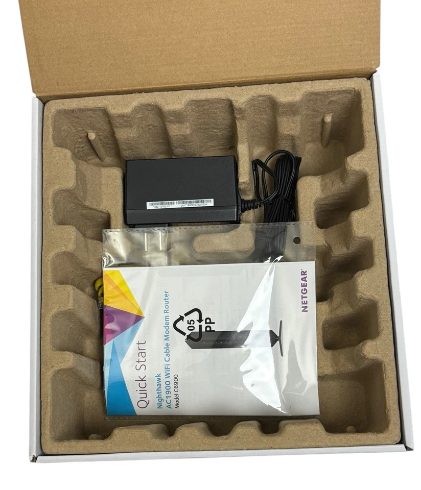 NETGEAR Nighthawk AC1900 C6900 Wi-Fi Cable Modem Router Dual Band Wireless - Image 4 of 4