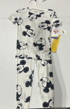 Disney Mickey Mouse Pajama Set Kids Size 4T Short Sleeve Pants