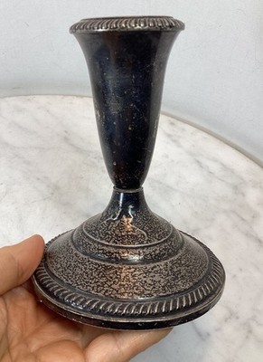 Vintage Fisher Sterling Silver Weighted Candle Holder Stick 454