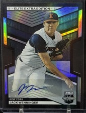 2023 Panini Elite Extra Edition Jack Wenninger Auto Die-Cut Rookie /399 Mets