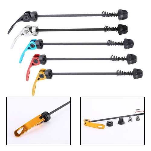 Vis à Dégagement Rapide M6 X 45 Mm Pour Tige De Selle – Réglage Hauteur Sans Outil, En Alliage Léger – Noir, Argent Ou Or – Accessoire Vélo Pratique