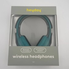 Wireless/Wired Bluetooth Headphone With Aux Cable - Heyday Bright Teal