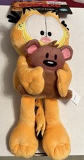 Adorable Garfield  Pooky Plush Dog Toy w/ Squeaker