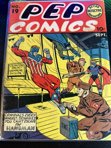 Pep Comics #19 - MLJ Magazines 1941 VG+