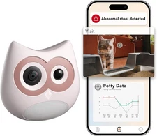 AI Cat Camera – Litter Box Monitor, Indoor Pet Camera (with Night Vision)