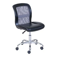 Vinyl Mesh Task Office Desk Chair Computer Gaming Working Adjustable Seat Black