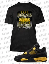 True Hustler Never Sleep Tee Shirt J4 Thunder Mens Big and Tall Pro Club Shaka T