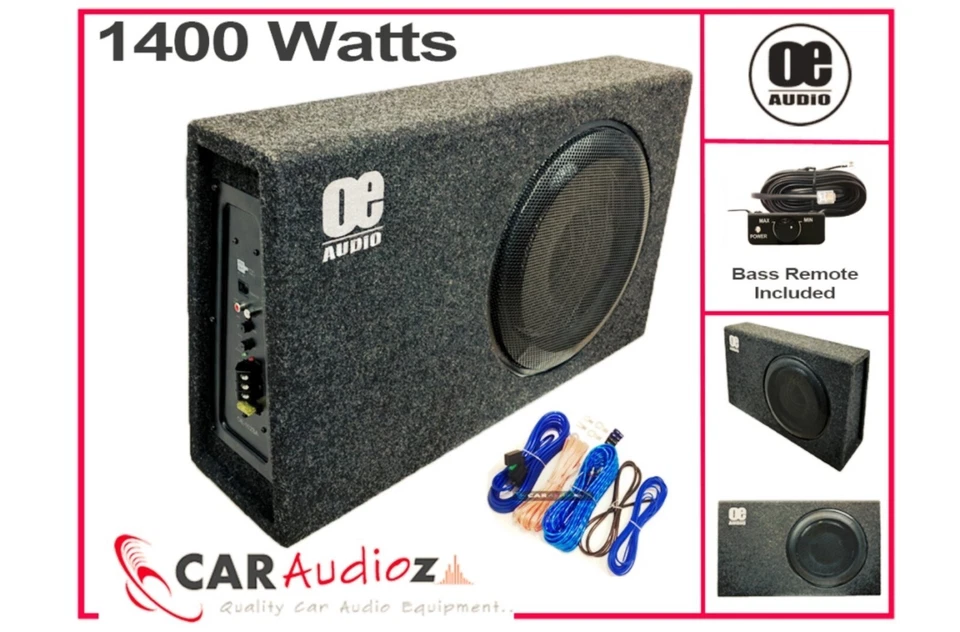 Caisson De Bass 12" Actif 1400W Avec Amplificateur OE-112SA Kit Câblage Inclus - Photo 2/3