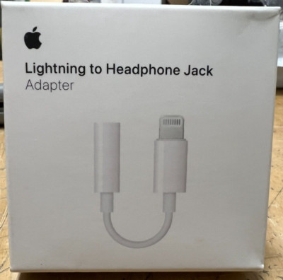OEM Apple Lightning to Headphone 3.5mm Jack Adapter - White MMX62AM/A