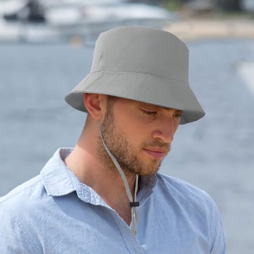 Stylish Bucket Hats for Women Foldable Outdoor Plaid One