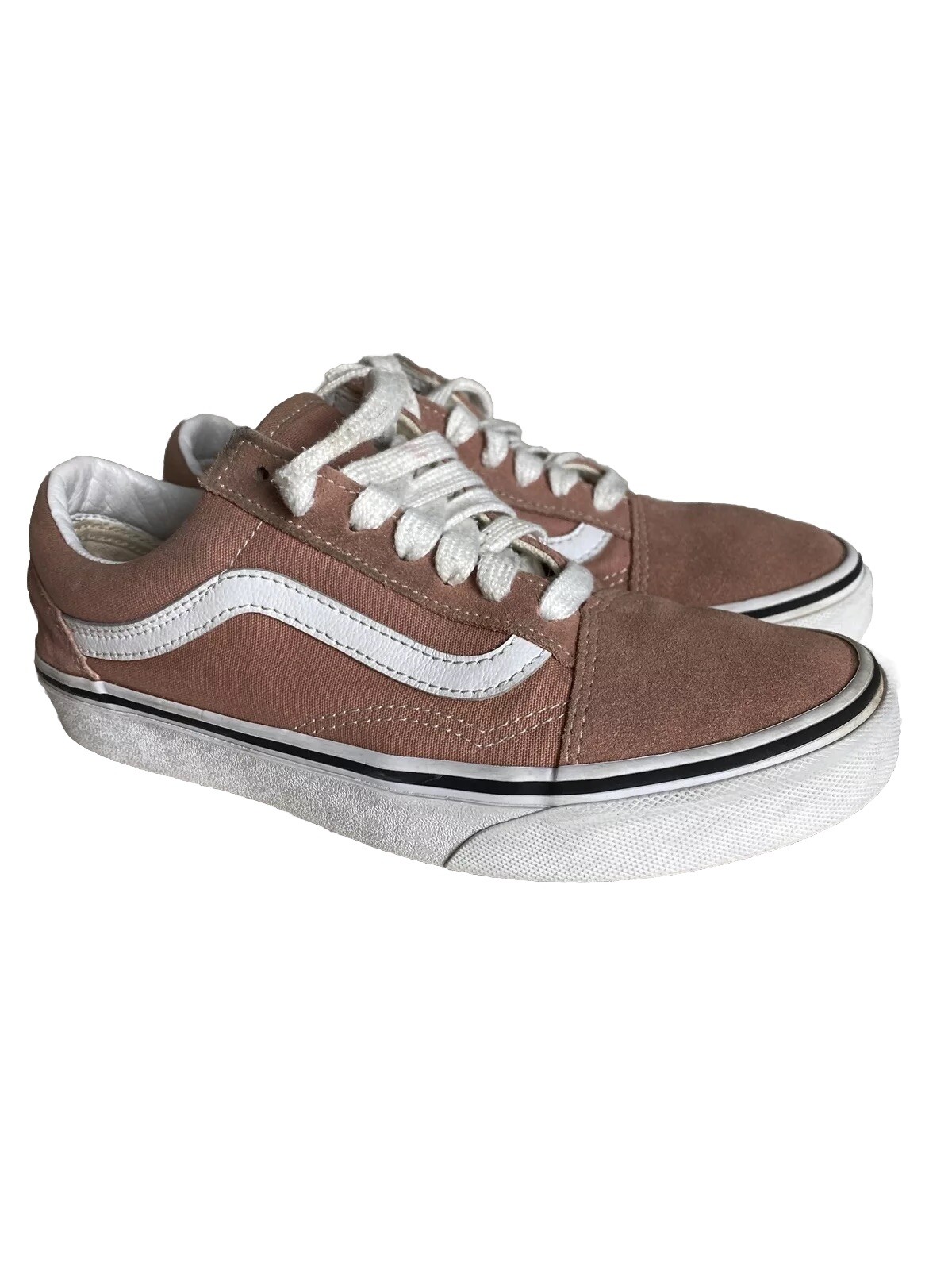 Vans Shoes Women’s 6.5 Off The Wall Pink Suede Skate Sneakers  Classic Lace Up