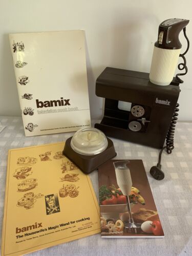 BAMIX BLENDER STICK  M122 Food Processor Vintage With Accessories And Books T7 - Picture 1 of 11