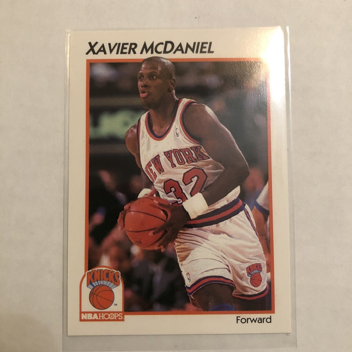 1991-92 NBA Hoops Xavier McDaniel #27 NBA Basketball Card New York
