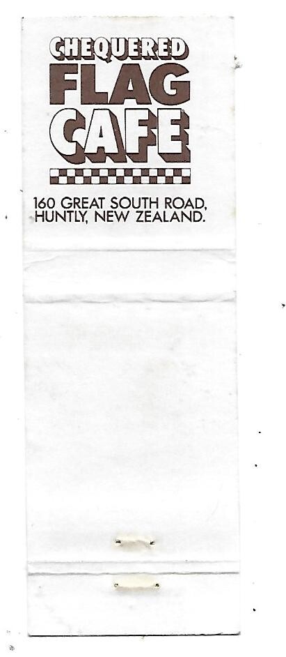 Pit Stop Roadhouse- Huntly, New Zealand Vintage Matchbook Cover