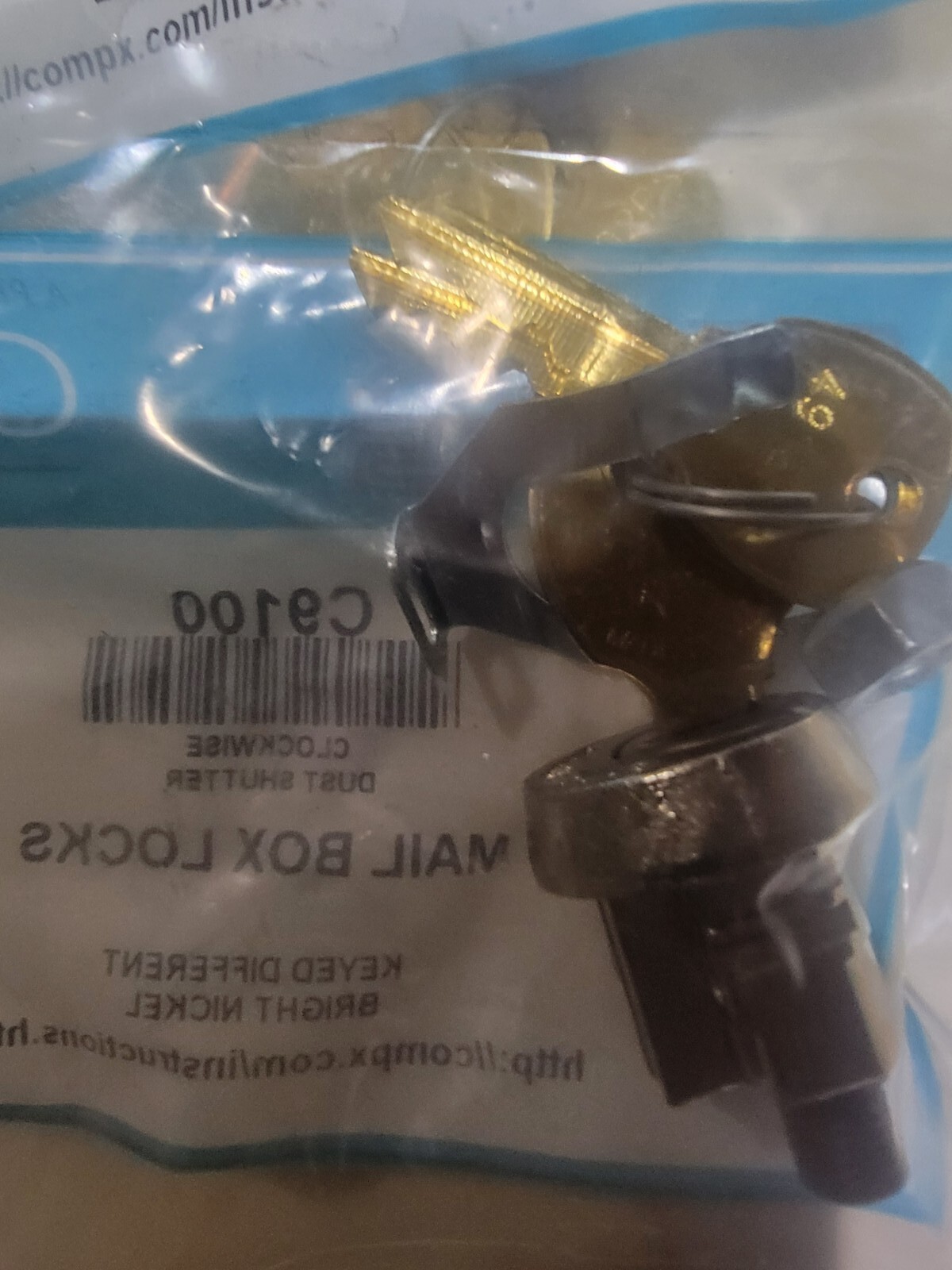 10 Pk Compx USPSL1172C National Mailbox Lock C9100 (Lock with 3keys