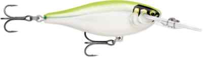 Rapala  SRE75 Shad Rap Elite  Crankbaits (Gilded Chartreuse UV)