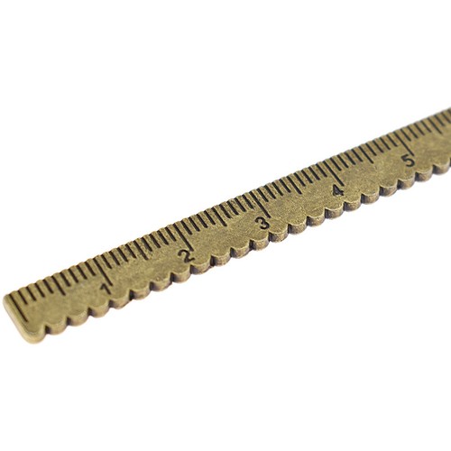Vintage Metal Ruler For Needlework Measuring Tool DIY Clothes Sewing Accessories - Picture 9 of 14