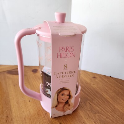 Paris Hilton Pink Bow 8 Cup Coffee Press Coffee Maker NEW