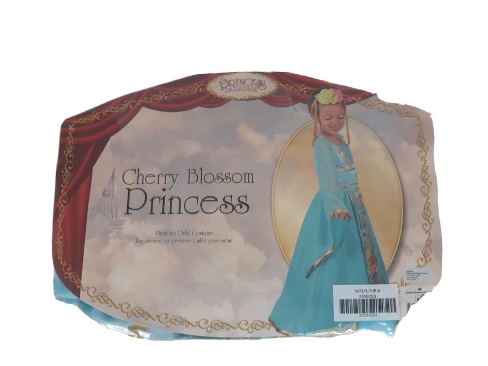 Paradise Cherry Blossom 公主服装 儿童礼服 万圣节 服装 尺寸 M — 第 2/4 张图片