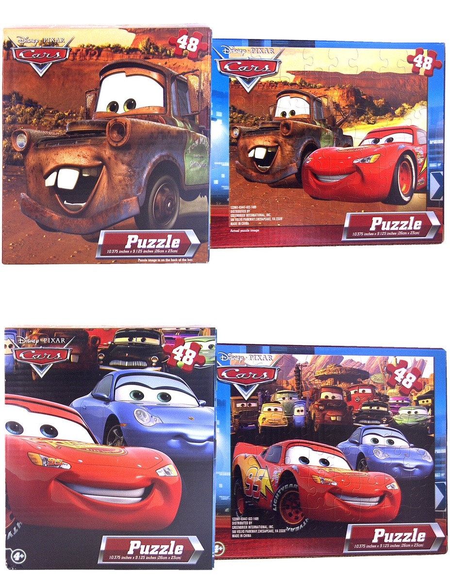 7pc Disney Cars 24/48pc Puzzle Set with DSE Bonus Mystery Towel