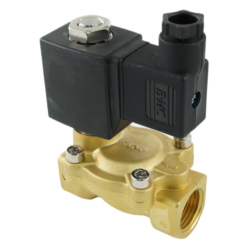2/2-Wege Magnetventil aus Messing Stromlos geschlossen G1/8" bis G2" Druckluft - Bild 37 von 88